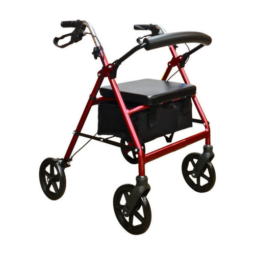 4-Wheel Rollator with Seat & Storage — 8" Wheels