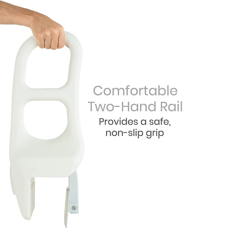 Bathtub Grab Rail, shown in hand