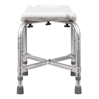 Shower Stool — Wide Seat & Braced Frame