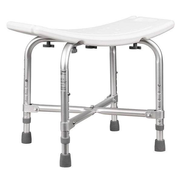 Shower Stool — Wide Seat & Braced Frame