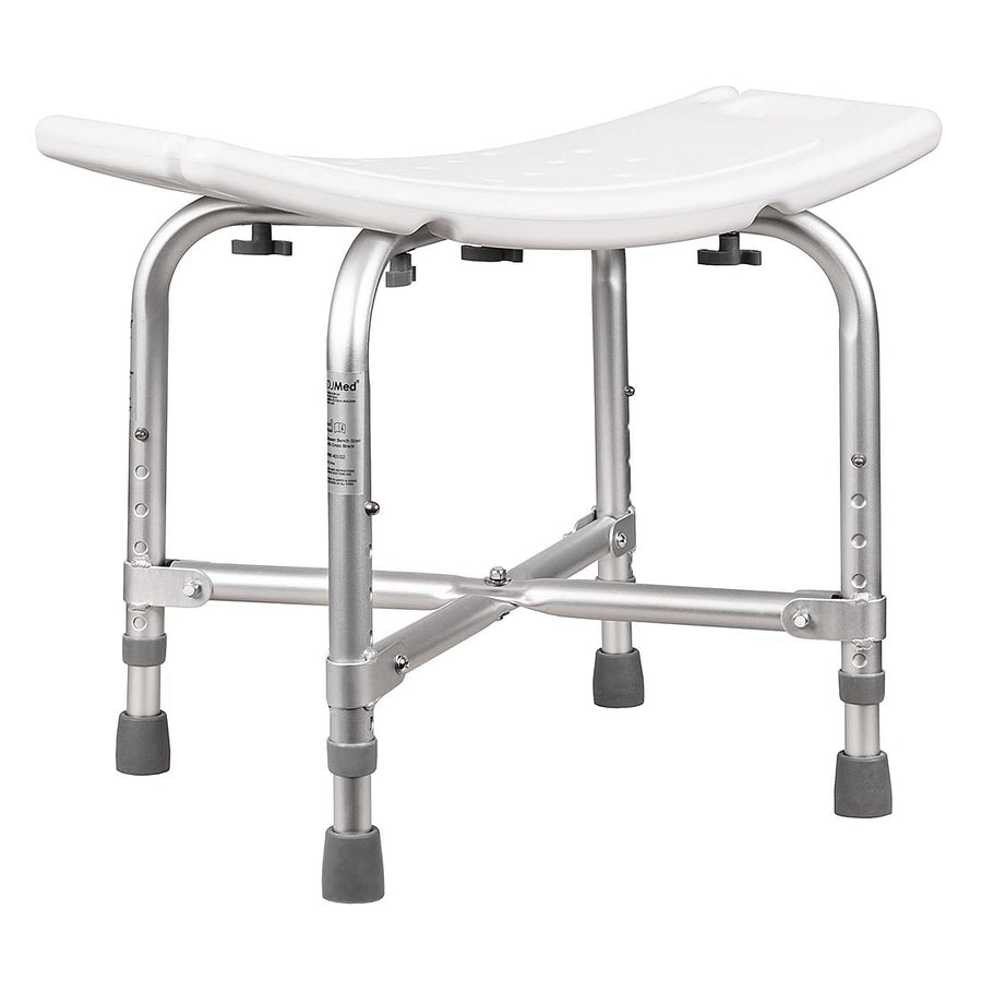 Shower Stool — Wide Seat & Braced Frame