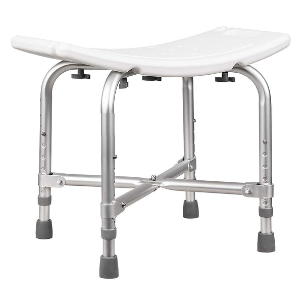 Shower Stool — Wide Seat & Braced Frame