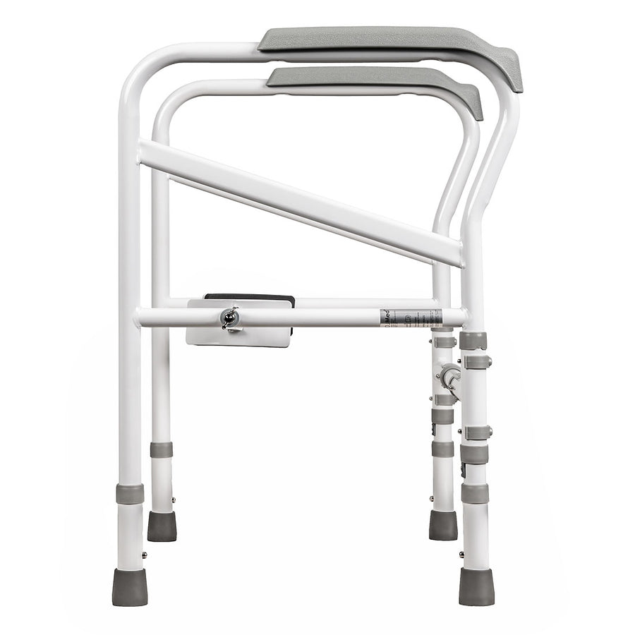 Toilet Surround Frame with Side Clamps, side view