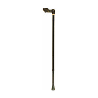 Full-length palm grip walking cane, height adjustable